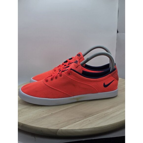 Nike Mini Sneaker Lace Casual Sneakers, #724747-641, Solar/Navy, Womens Size 7.5 - Picture 3 of 9